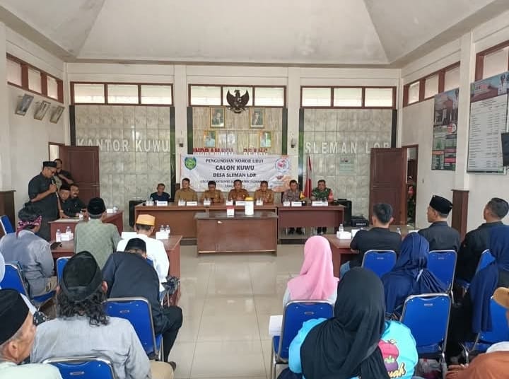 Pengundian Nomor Urut Calon Kuwu Desa Sleman Lor